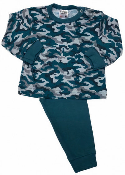 pyjama Camouflage jongens legergroen maat 86/92