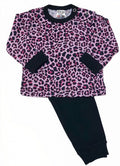 pyjama Panter meisjes roze/zwart maat 74/80