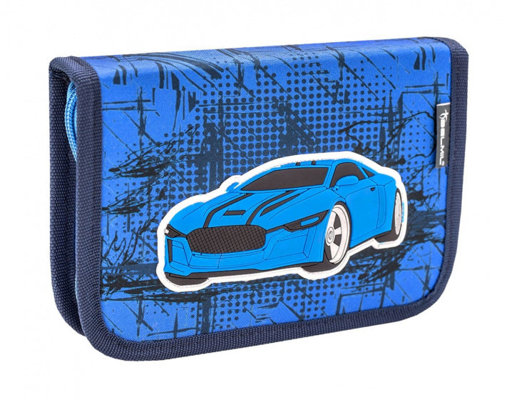 rugzakset Racer 2 junior 19 liter polyester blauw 4-delig