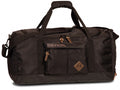 weekendtas Terra 42 liter nylon zwart/bruin