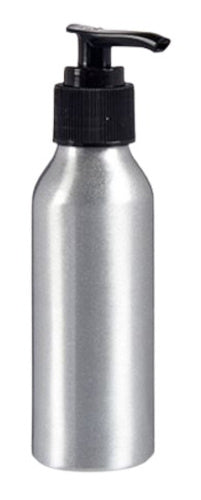 zeepdispenser 100 ml aluminium zilver/zwart