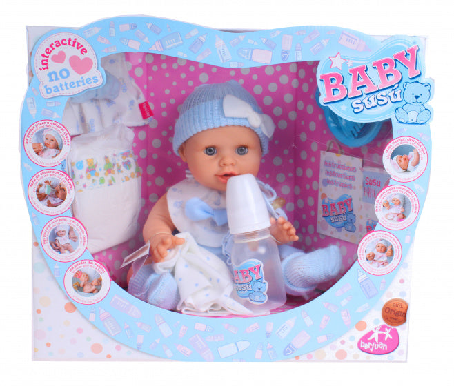 babypop Baby Susu meisjes 38 cm vinyl blauw