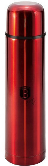 drinkfles Burgundy vacuüm 1 liter RVS rood