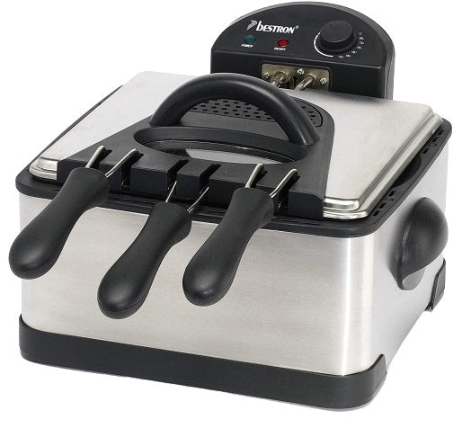 friteuse Family 4,5 liter 2000W zilver/zwart 4-delig