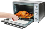 mini-grill/-bakoven 31 liter 1500W RVS zwart 5-delig