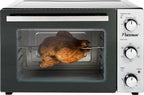 mini-grill/-bakoven 31 liter 1500W RVS zwart 5-delig