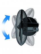 tafelventilator 35 cm 3 standen 80° rotatie 45W zwart