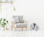vloerventilator Retro 35 cm 3 standen 55W chroom