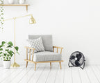 vloerventilator Retro 35 cm 3 standen 55W zwart