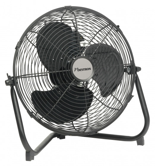 vloerventilator Retro 35 cm 3 standen 55W zwart
