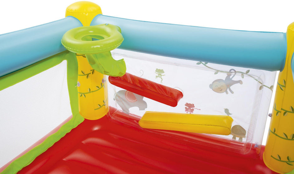 Bestway Fisher-Price springkussen met ballen 175 x 173 cm