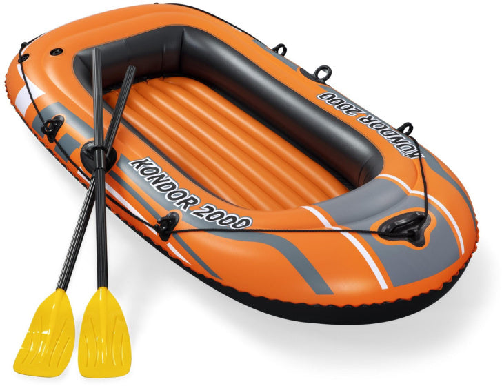Bestway Kondor 2000 opblaasboot 188 cm oranje/zwart