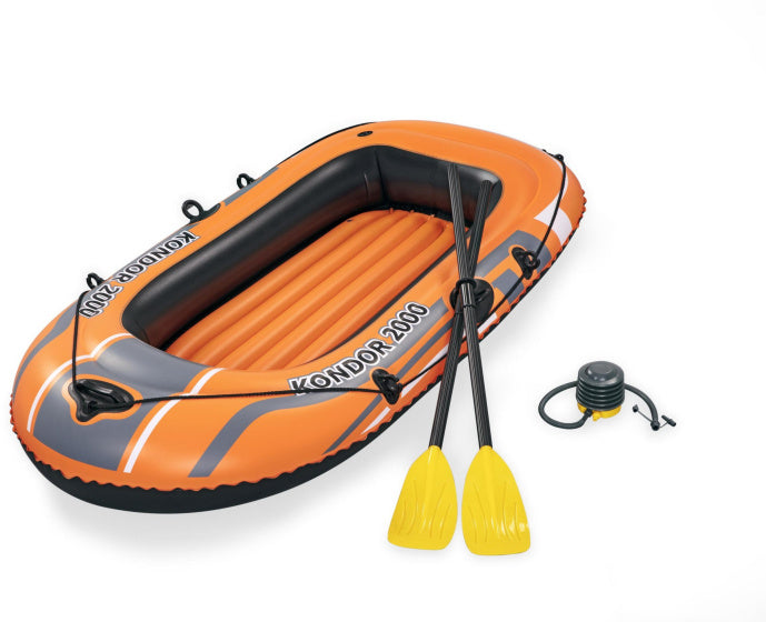 Bestway Kondor 2000 opblaasboot 188 cm oranje/zwart