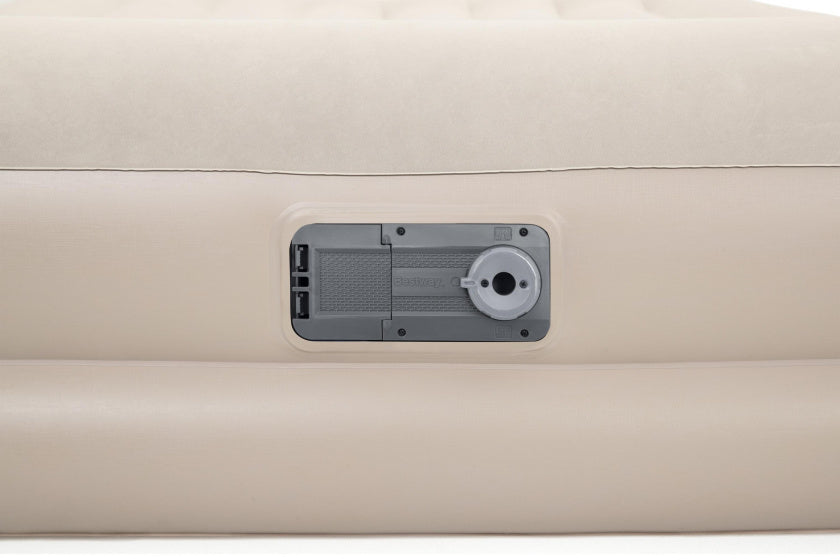 Bestway Luchtbed tritech 42 cm queen beige
