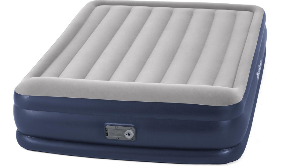 Bestway Luchtbed tritech 46 cm queen 203 cm blauw/grijs