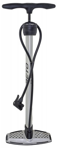 Messingschlager beto pomp alu zilver met meter - 11 bar