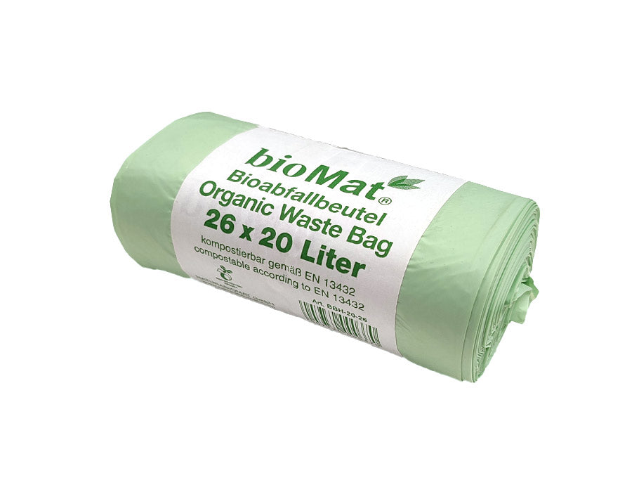 Biomat composteerbare vuilniszakken 20l - 26 st.