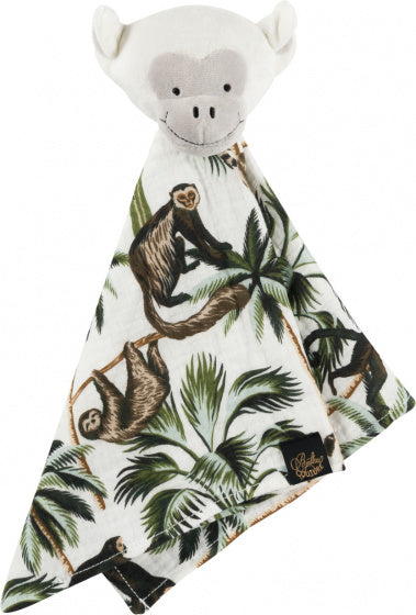 knuffeldoek Deco 40 cm katoen wit/groen