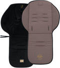 kinderwagenkussen 83 x 56 cm polyester bruin