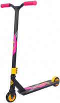 stuntstep Junior Voetrem Antraciet/Roze