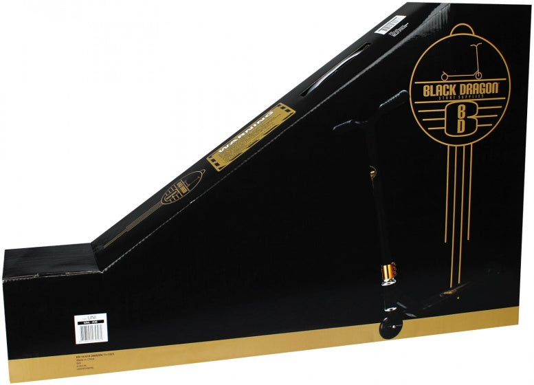 stuntstep Junior Voetrem Zwart/Brons