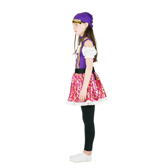 kinderkostuum meisjes multicolor zigeuner mt 122-128