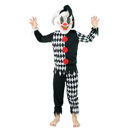verkleedkostuum psycho clown 4-6 jaar