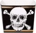 bakjes doodshoofd 40 cl karton zwart/wit 6 stuks
