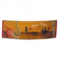 banner Wild West 74 x 220 cm polyester bruin