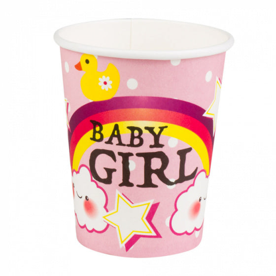 Boland beker baby meisje papier