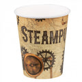 bekertjes Steampunk 250 ml papier bruin 6 stuks