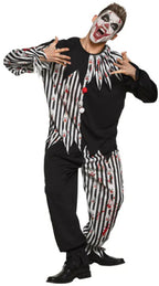 Boland Bloody clown kostuum unisex zwart wit maat 58 60 (XXL)