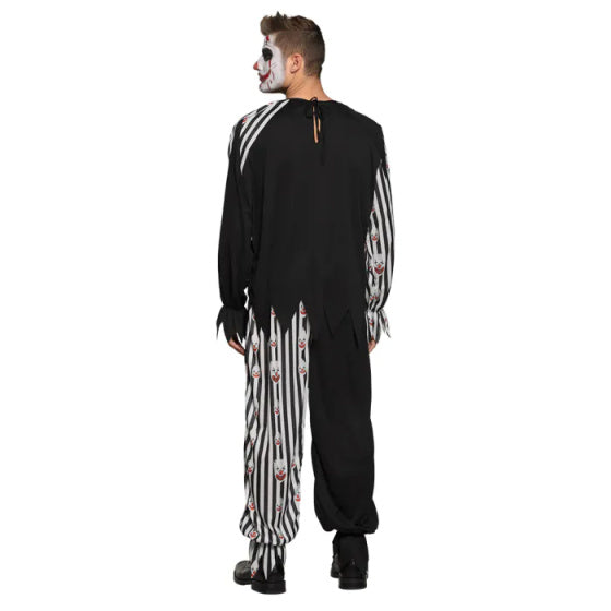 Boland Bloody clown kostuum unisex zwart wit maat 54 56 (XL)