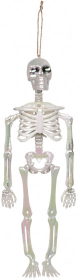 decoratieskelet 32 cm polystyreen zilver