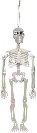 decoratieskelet 32 cm polystyreen zilver