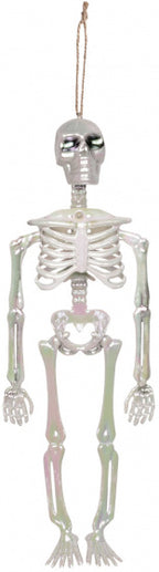 decoratieskelet 32 cm polystyreen zilver