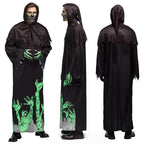 Boland Glowing reaper kostuum heren zwart groen maat 50 52 (M)
