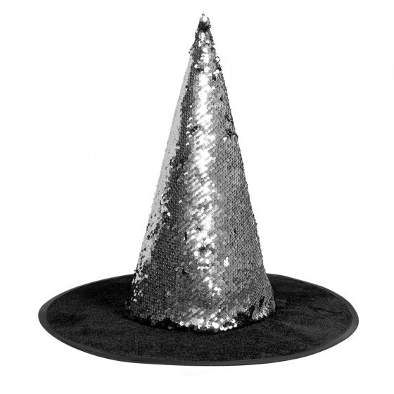 heksenhoed switch dames polyester zilver one-size