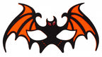 oogmasker vleermuis 27 x 15 cm polyester oranje/zwart