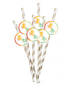 Boland papieren rietjes unicorn set a 6 stuks