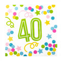 servetten 40 jaar 33 cm papier 12 stuks