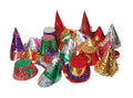 set holografische hoedjes folie one-size 100-delig