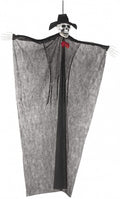 decoratie Halloween Skelet 220 cm polyester zwart
