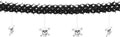 slinger doodshoofd 4 meter papier zwart/wit