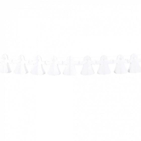 slinger spookjes 4 meter papier/katoen wit