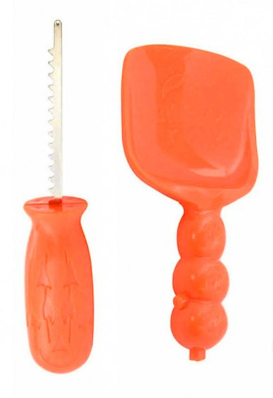 snijset pompoen 2-delig oranje