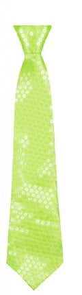 stropdas 40 cm polyester groen one-size
