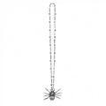 ketting tarantula 65 cm polystyreen zilver