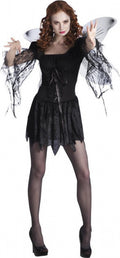 verkleedjurk Dark Angel polyester zwart maat 40/42