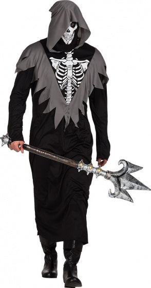 verkleedkostuum Dungeon Guard zwart/grijs maat 50/52